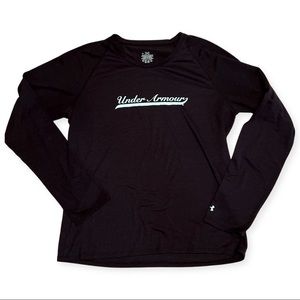 Gently used condition UA long sleeve shirt. Woman’s large